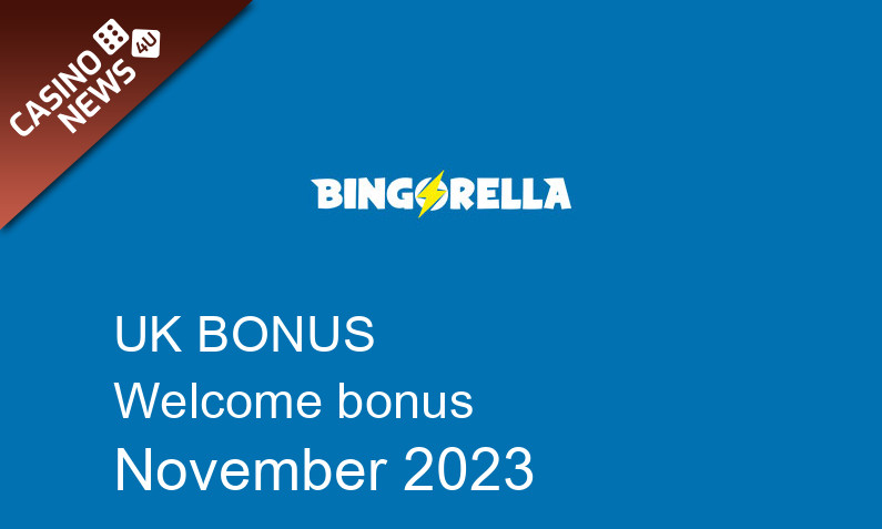 Latest Bingorella Casino bonus spins for UK players, 20 bonus spins