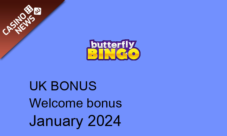 Latest Butterfly Bingo Casino bonus spins for UK players, 20 bonus spins