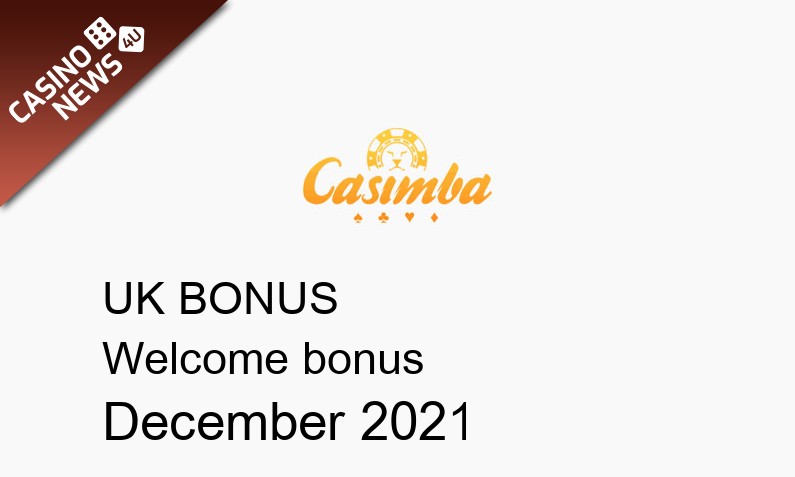 Latest Casimba Casino bonus spins for UK players December 2021, 50 bonus spins