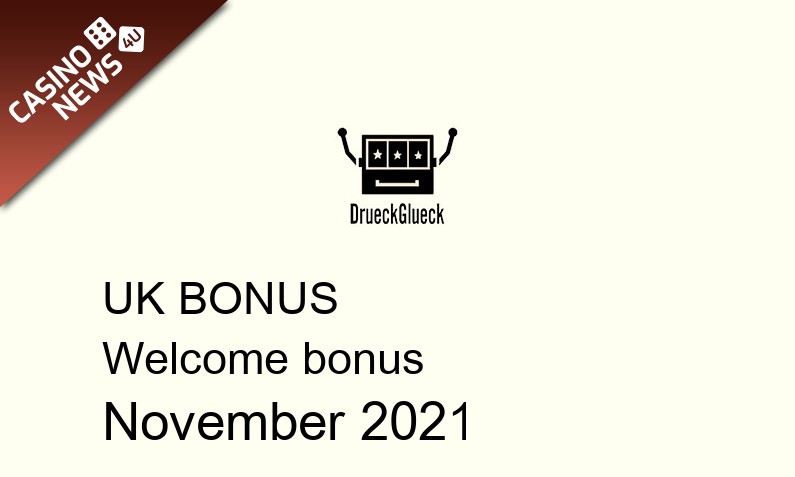 Latest DrueckGlueck Casino bonus spins for UK players, 50 bonus spins