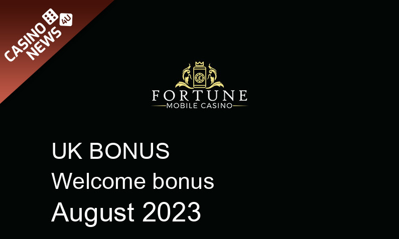 Latest Fortune Mobile Casino bonus spins for UK players August 2023, 150 bonus spins