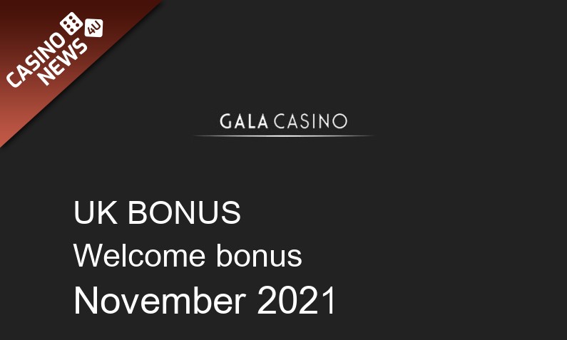 Latest Gala Casino bonus spins for UK players November 2021, 50 bonus spins
