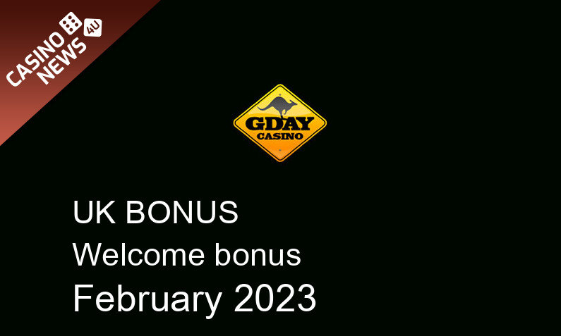 Latest Gday Casino bonus spins for UK players February 2023, 25 bonus spins