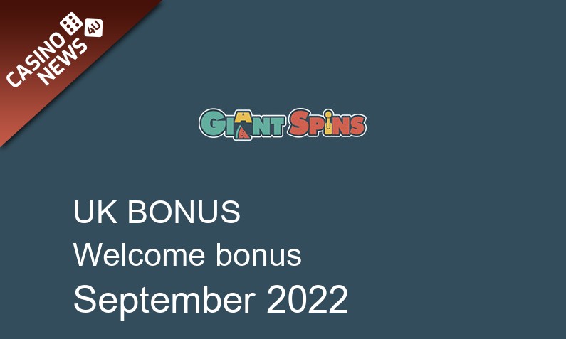 Latest Giant Spins Casino UK bonus spins, 50 bonus spins