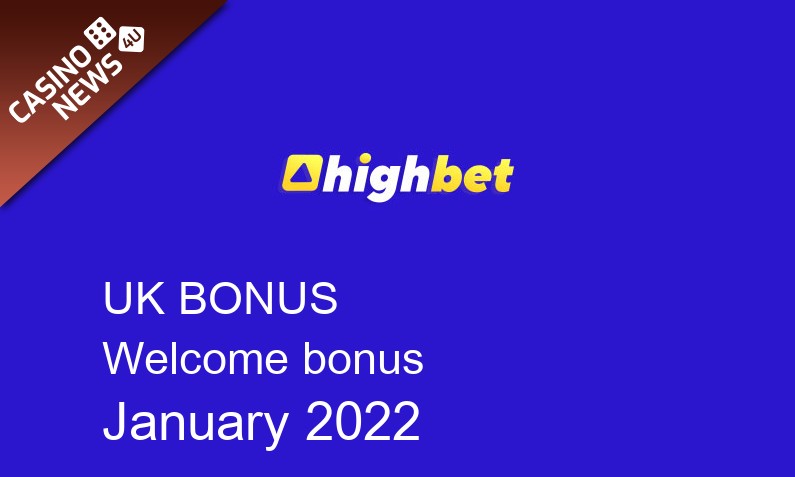 Latest Highbet bonus spins for UK players January 2022, 50 bonus spins