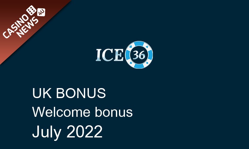Latest ICE36 bonus spins for UK players, 36 bonus spins