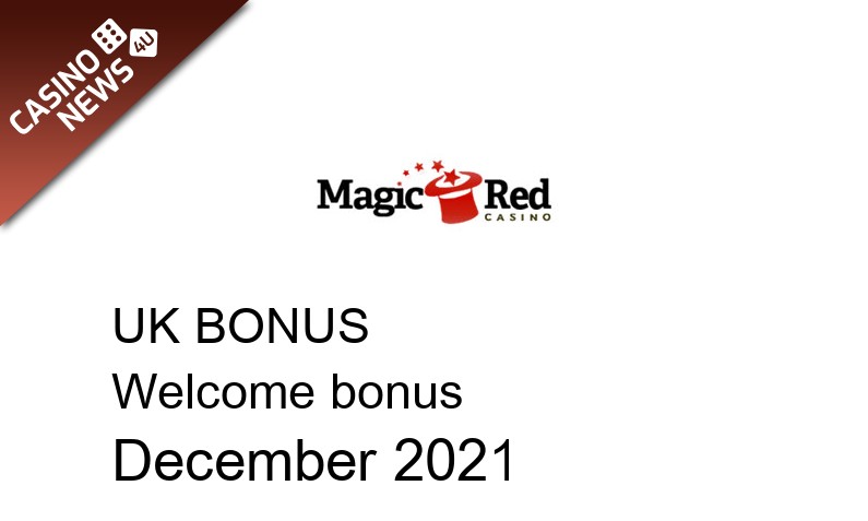 Latest Magic Red Casino bonus spins for UK players, 25 bonus spins