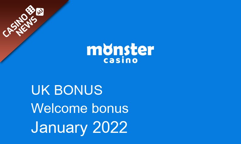 Latest Monster Casino bonus spins for UK players, 100 bonus spins