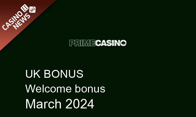 Latest Prime Casino bonus spins for UK players, 100 bonus spins