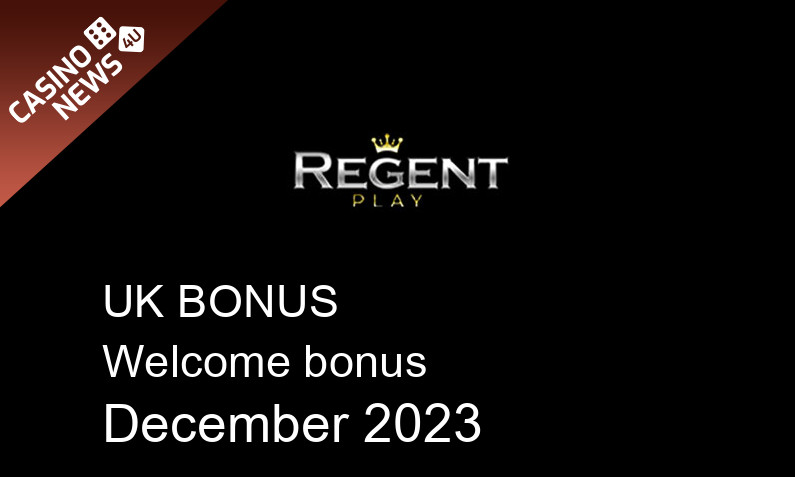 Latest Regent bonus spins for UK players, 100 bonus spins