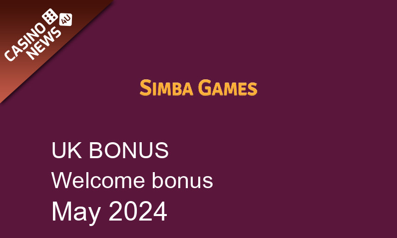 Latest SimbaGames bonus spins for UK players, 25 bonus spins
