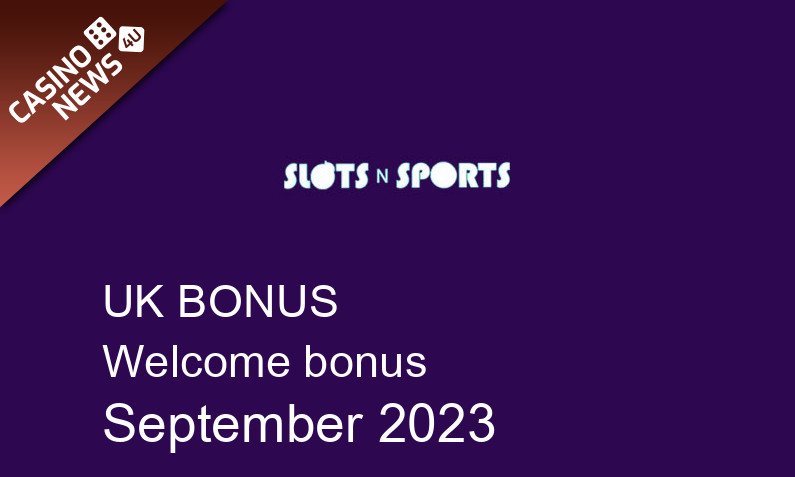 Latest SlotsNSports bonus spins for UK players September 2023, 50 bonus spins