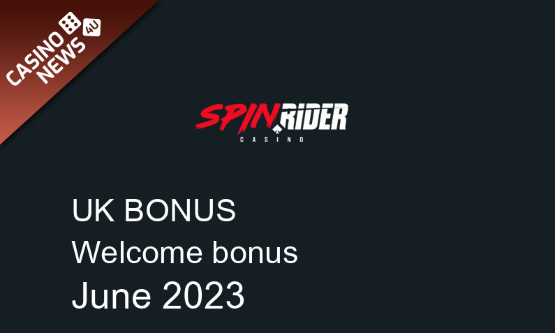 Latest SpinRider Casino bonus spins for UK players, 100 bonus spins