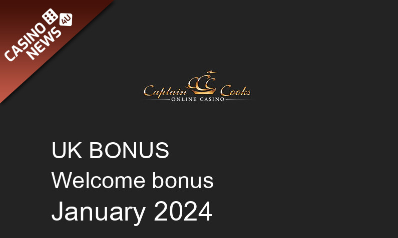 Latest UK bonus spins from Captain Cooks Casino January 2024