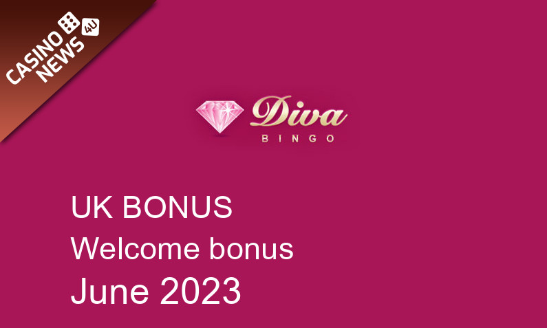 Latest UK bonus spins from Diva Bingo Casino June 2023, 30 bonus spins