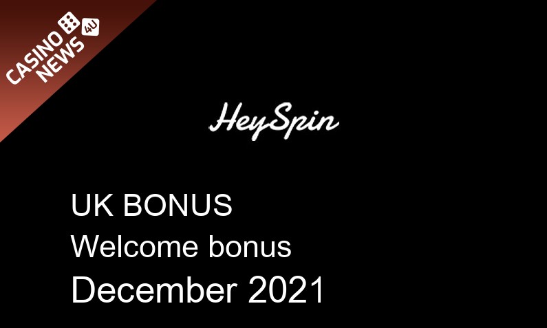 Latest UK bonus spins from HeySpin, 25 bonus spins
