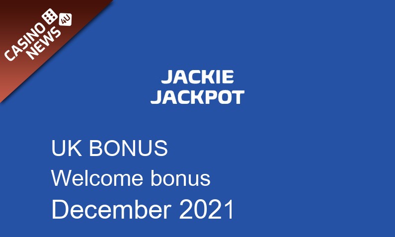 Latest UK bonus spins from Jackie Jackpot December 2021, 25 bonus spins