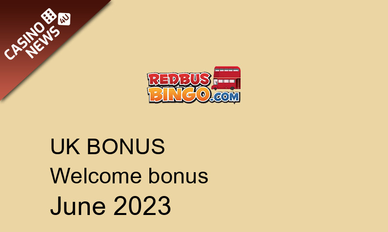 Latest UK bonus spins from RedBus Bingo Casino June 2023, 40 bonus spins
