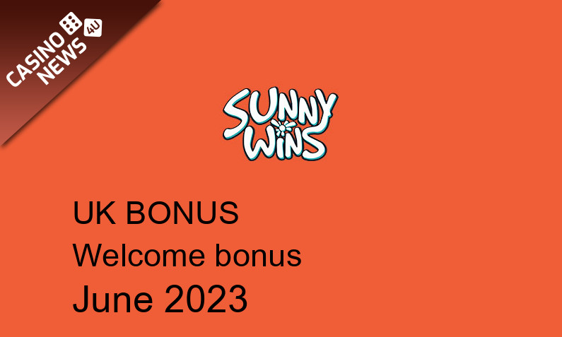 Latest UK bonus spins from Sunny Wins June 2023, 500 bonus spins