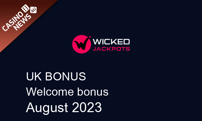 Latest UK bonus spins from Wicked Jackpots, 450 bonus spins