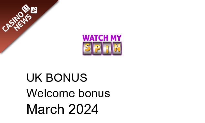 Latest WatchMySpin UK bonus spins, 20 bonus spins