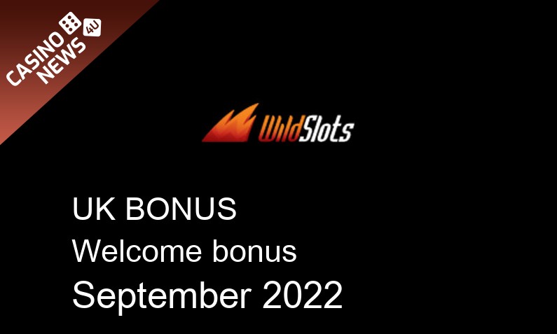 Latest WildSlots Casino bonus spins for UK players September 2022, 50 bonus spins